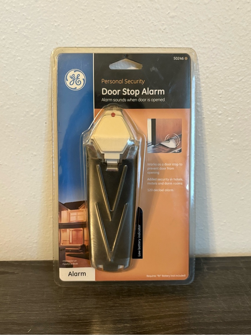 GE Personal Security Door Stop Alarm
